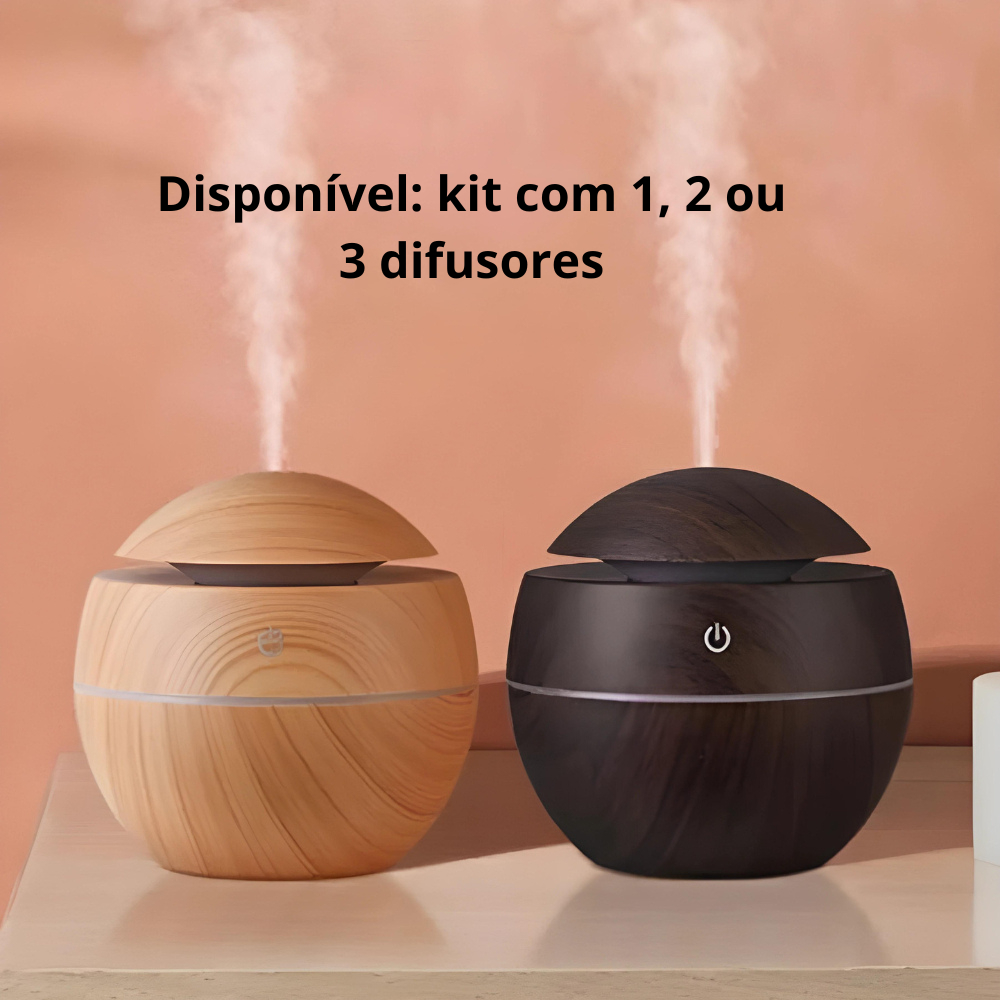 3 Difusor Aromatizador USB De Óleo Essencial, 7 Cores, Elétrico em Oferta na Shopee