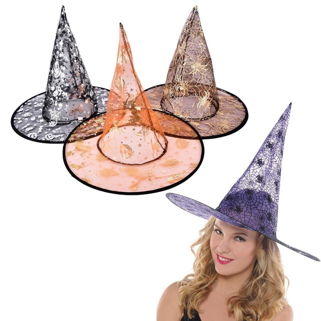 Chapéu de Bruxa Bruxo Halloween