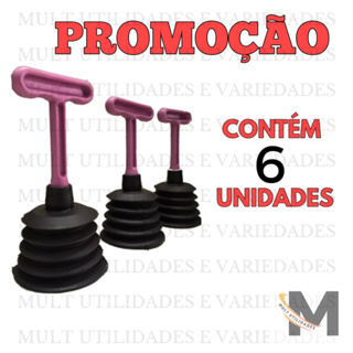 KIT 6 Desentupidor de Pia de cozinha Sanfonado  para pias , Lavatórios e Raloss em Oferta na Shopee