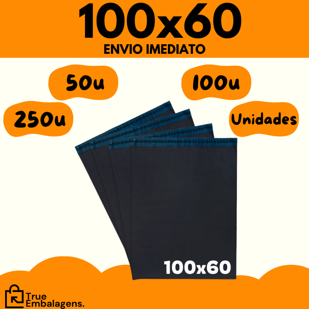 Envelope 100x60 Segurança Embalagem De Envio 100x60 Correios 50, 100 e 250 unidades