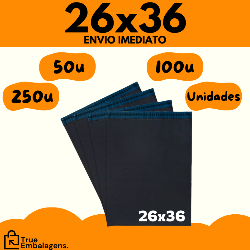 Envelope 26x36 Segurança Embalagem De Envio 26x36 Correios 50, 100 e 250 unidades em Oferta na Shopee