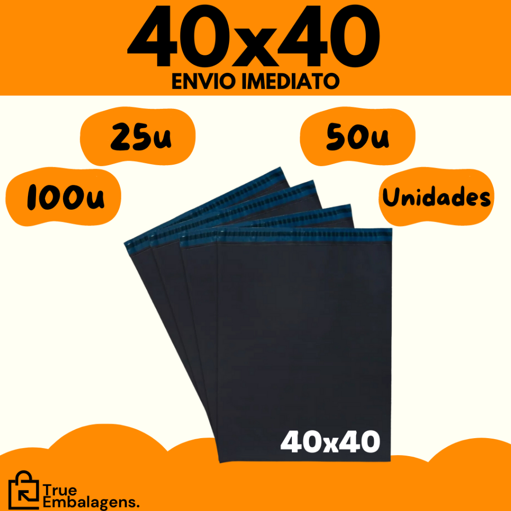 Envelope 40x40 Segurança Embalagem De Envio 40x40 Correios 25, 50 e 100 unidades em Oferta na Shopee