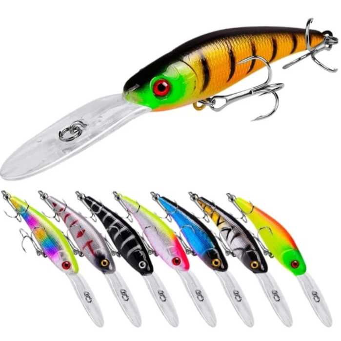 Isca Artificial Para pesca de Fundo Traíra Vermelho Robalo Dourado Tucunaré entre outras. em Oferta na Shopee