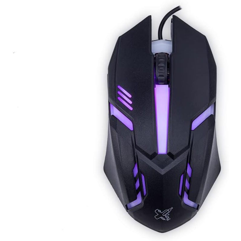 Mouse Óptico Gamer Led Para Jogo Com Fio USB - Vision Cor Preto