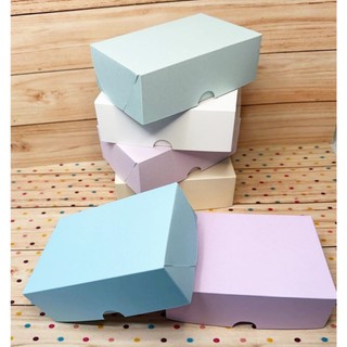 kit Caixas Embalagem para presente Varias cores Candy Color Branco Kraft 12x8x4cm