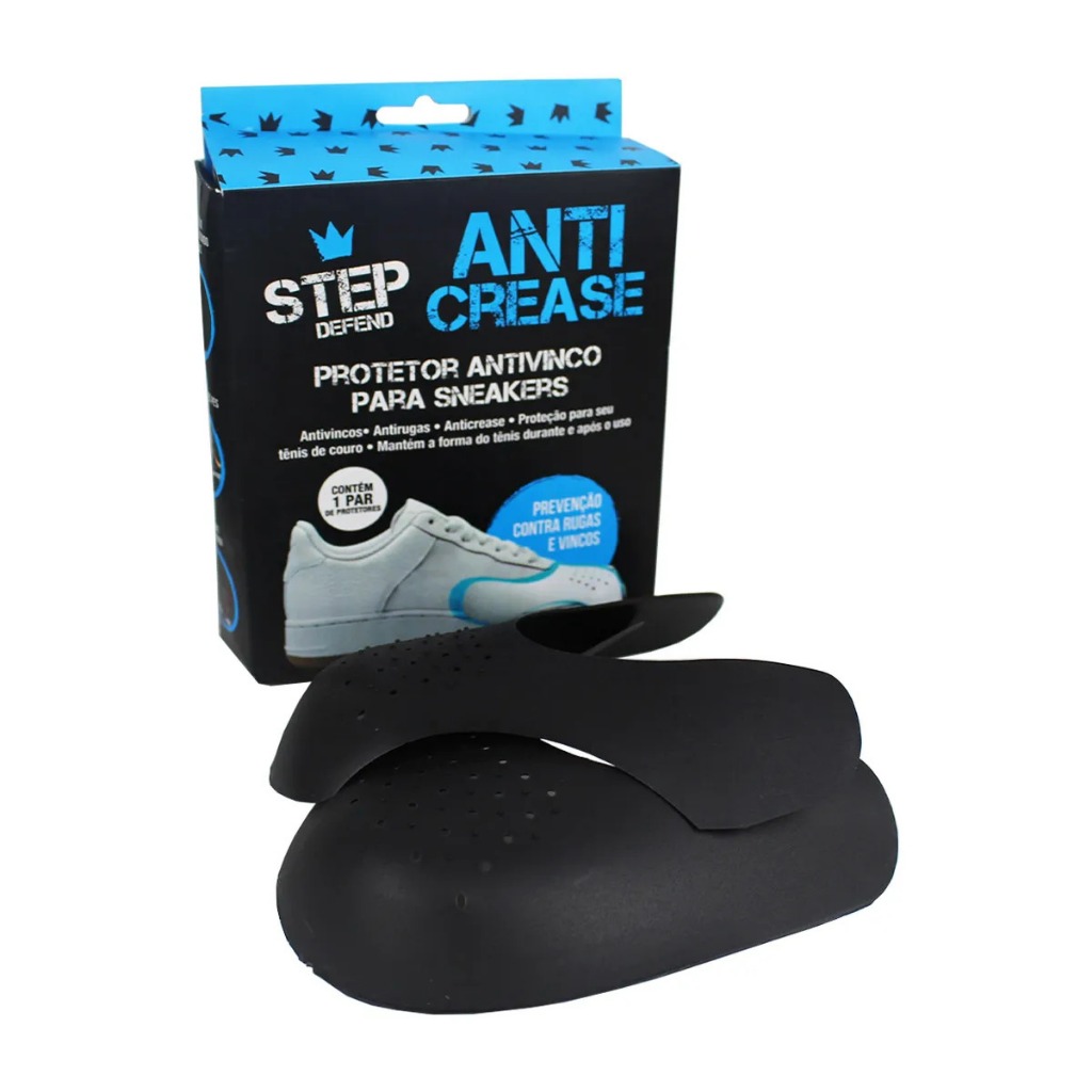 Ponteira Escudo Plástico Universal Anti Vinco Crease para Tênis Calçados Unissex Masculino Feminino