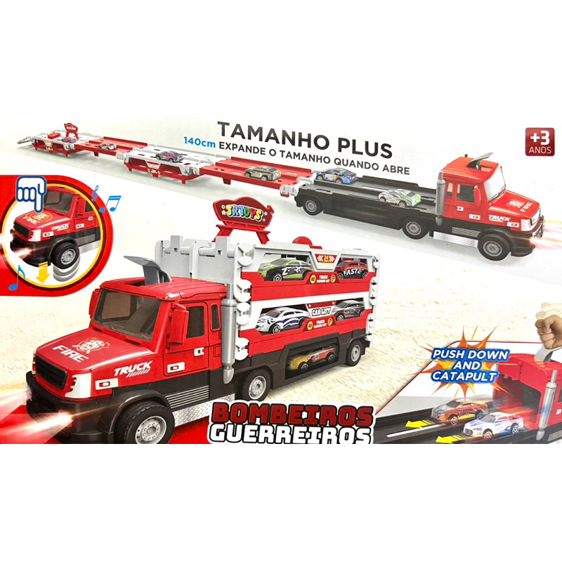 Caminhão Lançador Pista Racing Club 6 Carrinhos