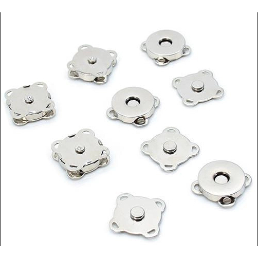 Kit com 10 Botões Magnéticos Imantado NIQUEL ( Prateado) Para Costura 18mm em Oferta na Shopee