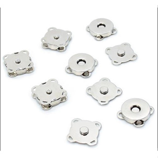 Kit com 10 Botões Magnéticos Imantado NIQUEL ( Prateado) Para Costura 18mm em Oferta na Shopee