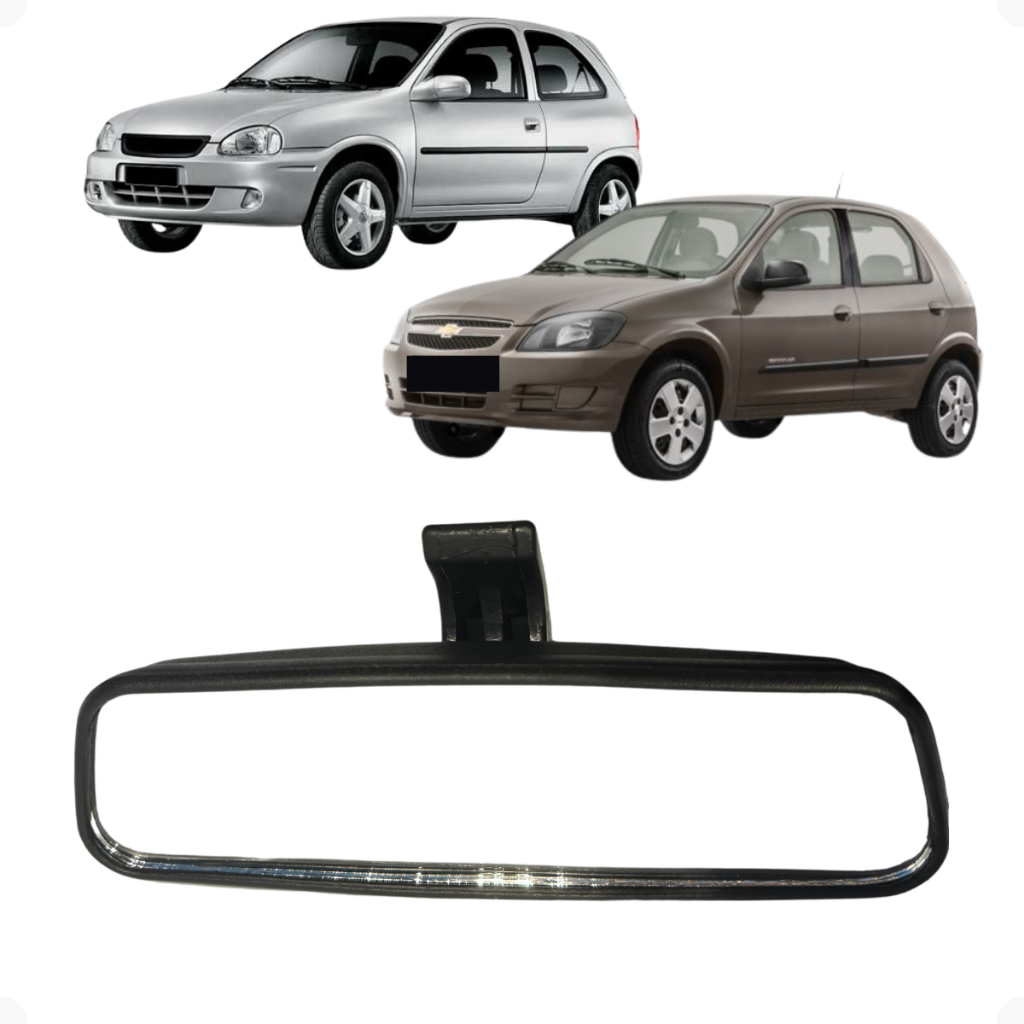 Retrovisor Interno Corsa Celta 2000 2001 2002 2003 2004 2005 2006 2007 2008 2009 2010 2011 em Oferta na Shopee