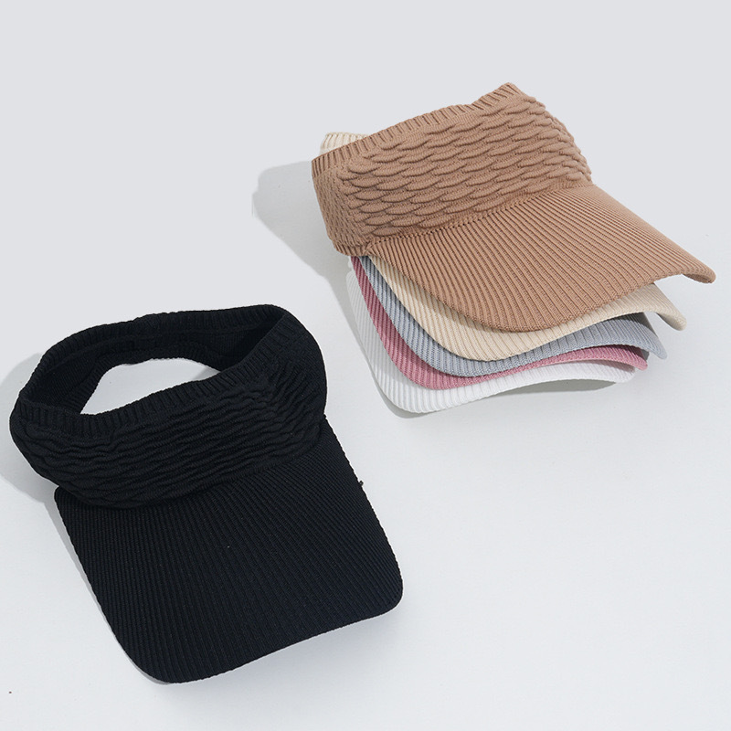 Chapé/Viseira Feminino De Aba Longa Respirável Com Viseira Em Cor Lisa Moda Verão Corrida Leve e Confortável