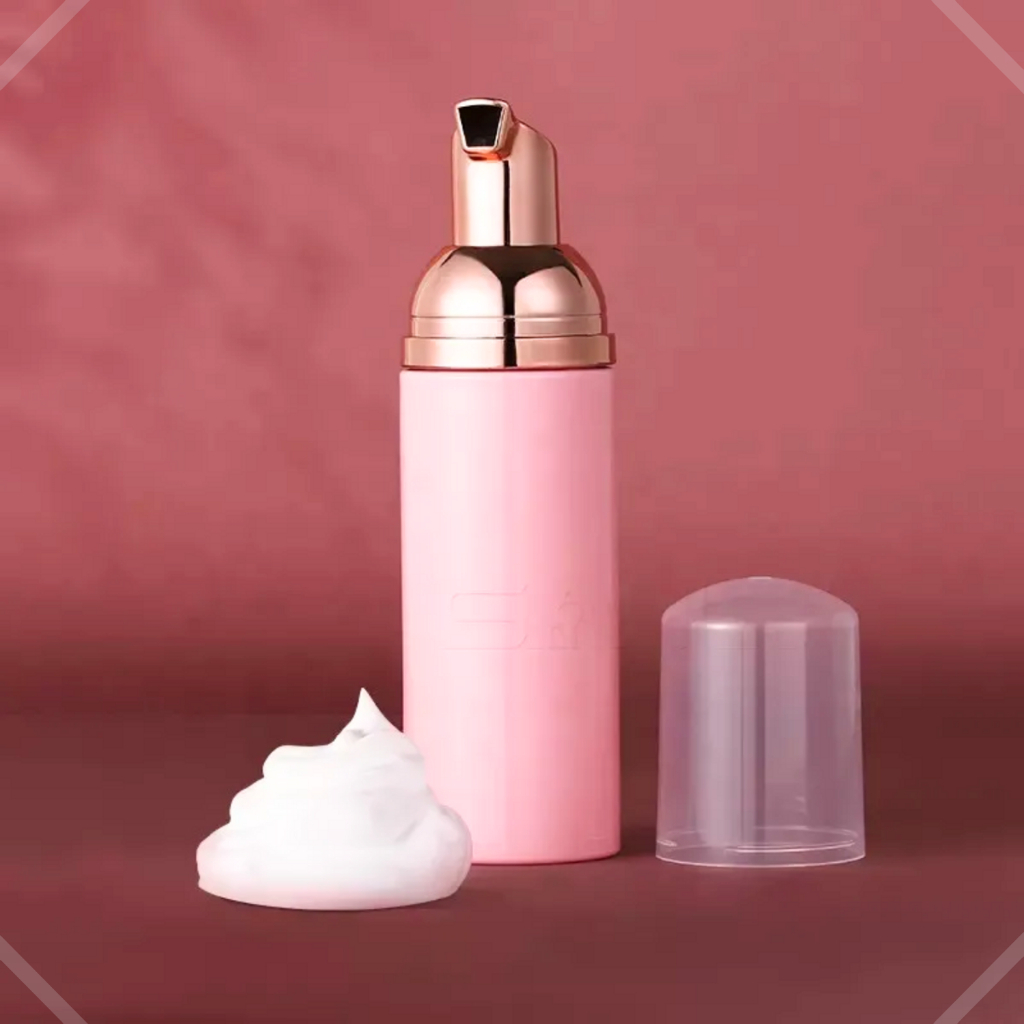 Frasco Pump Espumador Rosa 60ml Para Extensão/Alogamento de Cilios