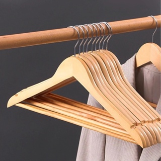 Cabides De Madeira Luxo Adulto Roupa Cabides em Oferta na Shopee