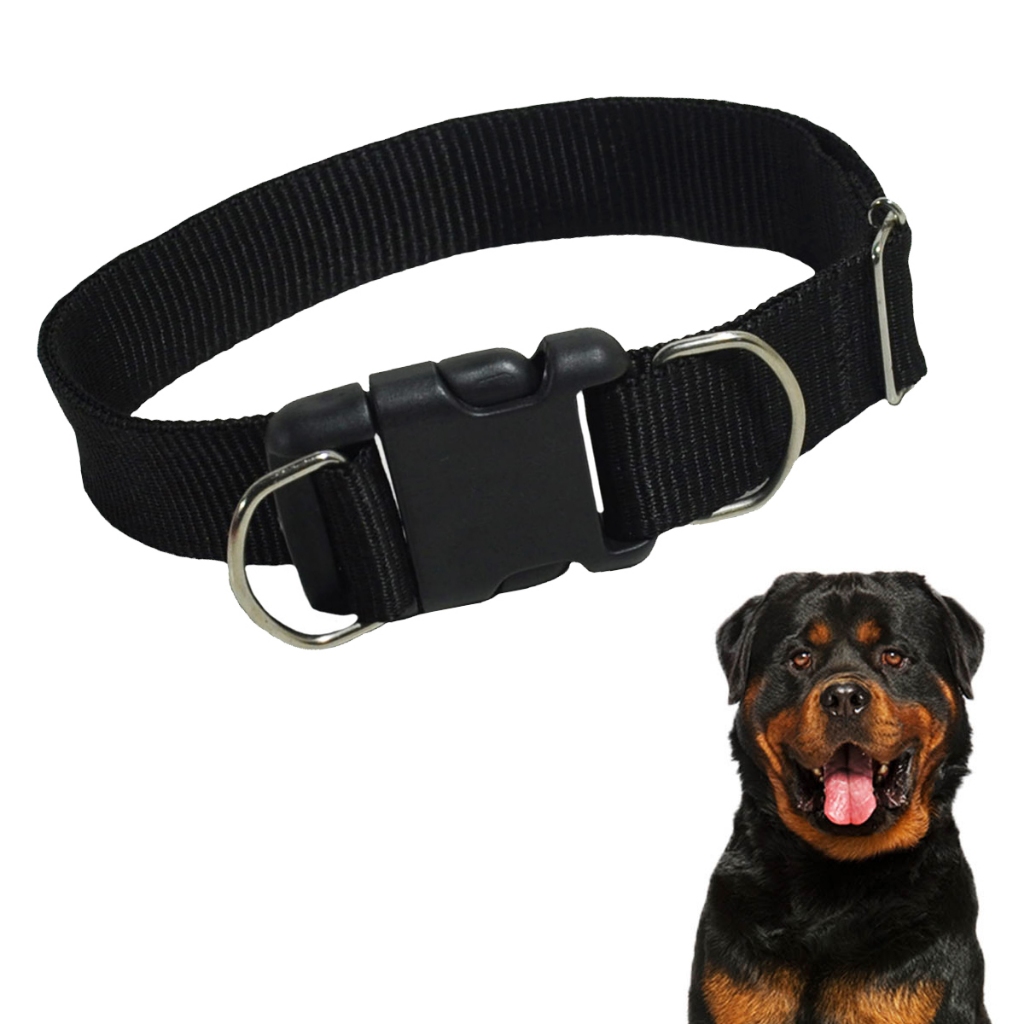 Coleira Forte Para Cachorro Grande Porte Nylon Reforçado Ajustável e Confortável em Oferta na Shopee