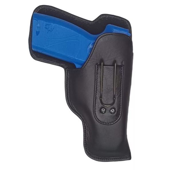 Coldre Couro Pelica Camurça Velado Pistola Th 840 24/7 Glock