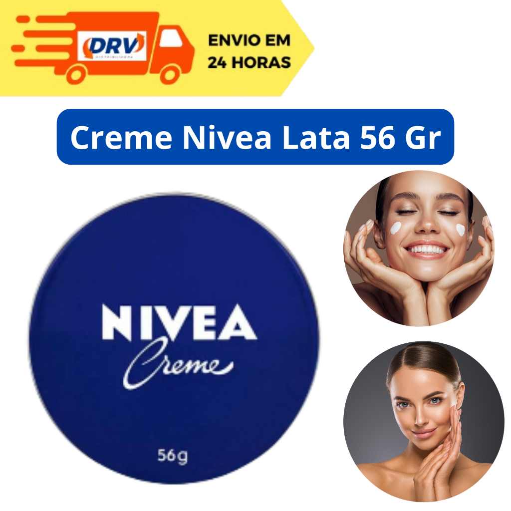 Creme Nivea Lata 56 Gr/60 Ml - Creme Nivea Lata 56 Gr - Creme Nivea Latinha