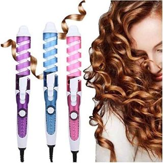 Modelador de Cabelo Mola Bivolt 110/220V, Chapinha Cachos Aquecimento Rápido Portátil