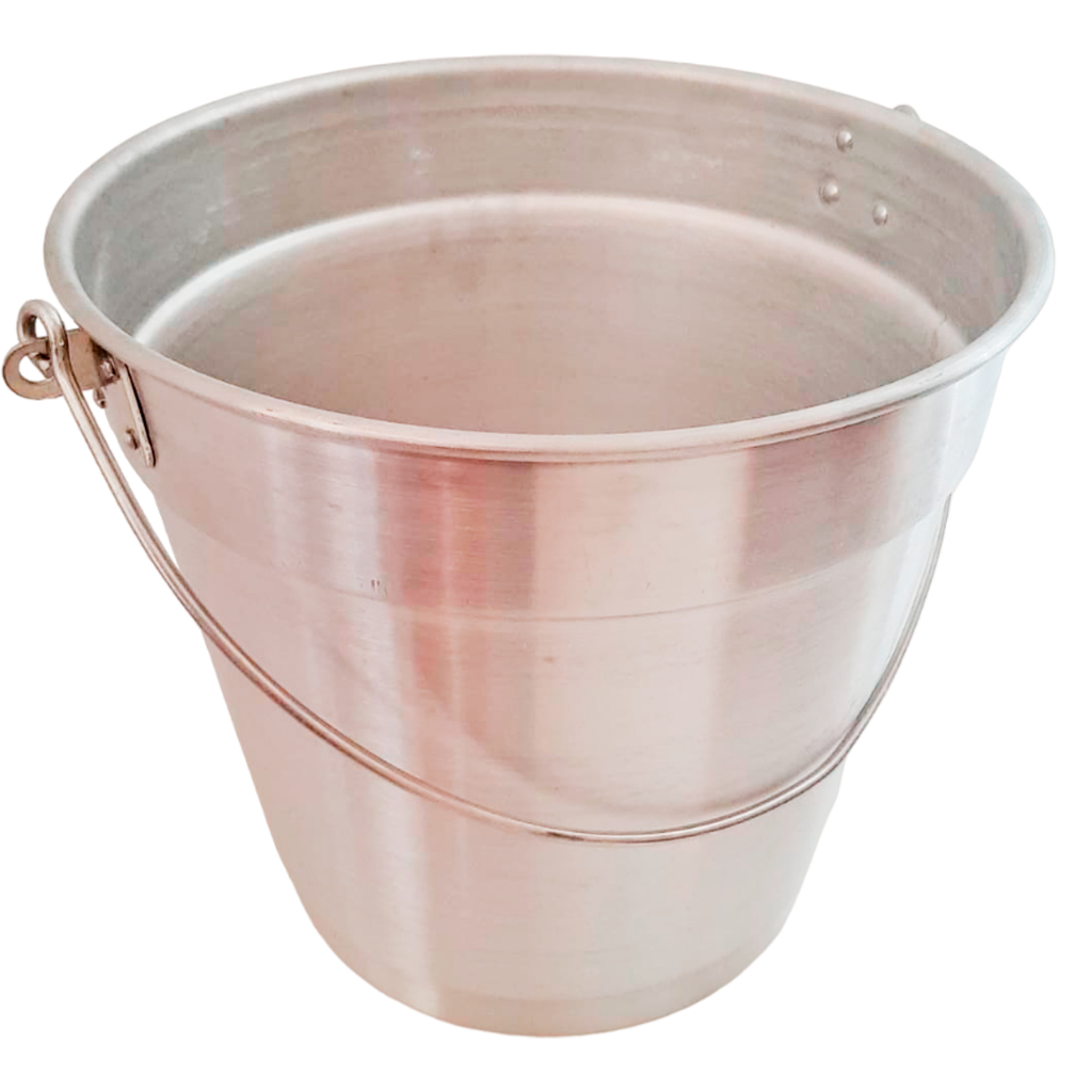 Balde em Alumínio nº 30 12 Litros Reforçado para uso Geral