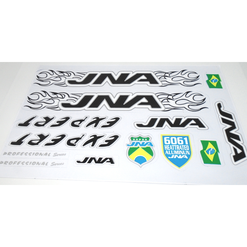 Cartela de Adesivo JNA Expert Preto