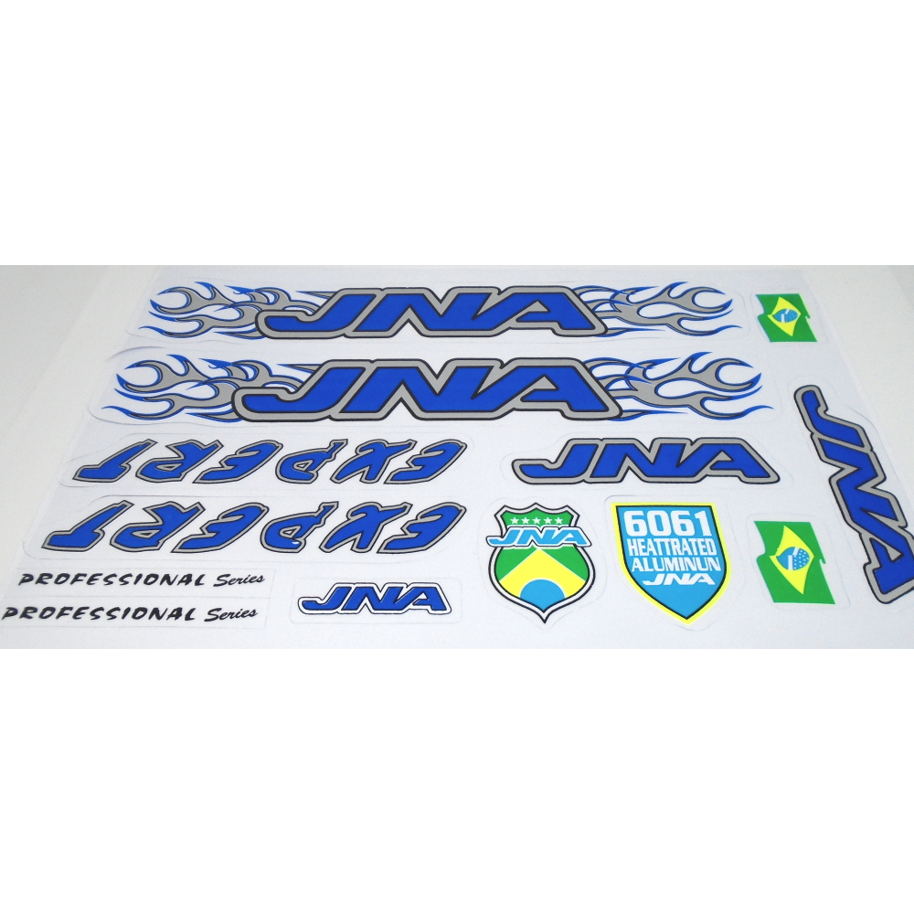 Cartela de Adesivo JNA Expert Azul
