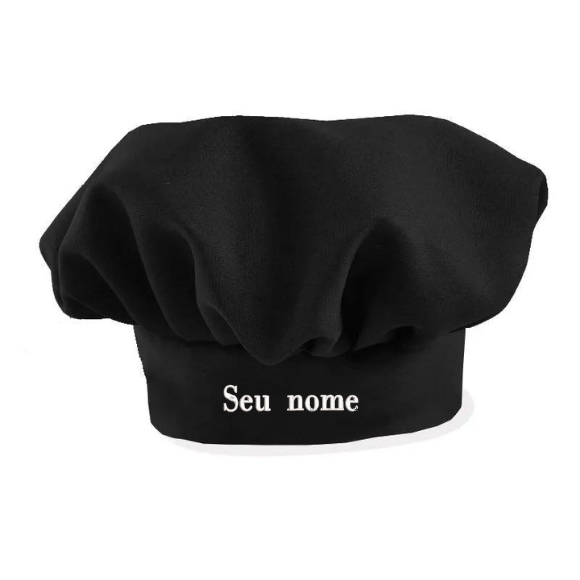 Chapéu de Cozinheiro Personalizado Chapéu para cozinheiro/ Touca confeiteiro/ Seu nome/ Mestre Cuca