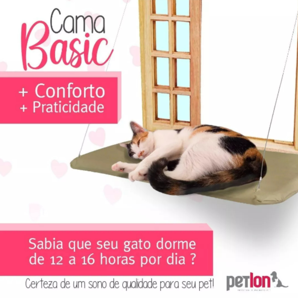 Cama Suspensa Para Janela Basic com Ventosa Petlon em Oferta na Shopee