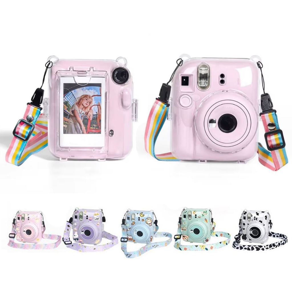Case Capa Crystal Rigida Para Instax Mini 12 Personalizável