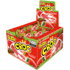 Chiclete Croc Morango C/40un Buzzy Riclan