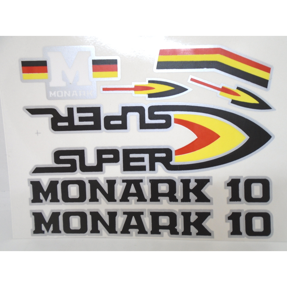 Cartela de Adesivo Monark 10 Super Preto