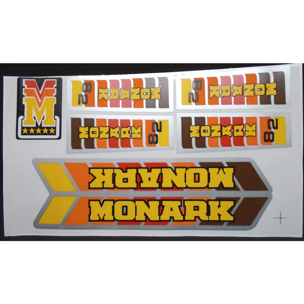 Adesivo Bicicleta Monark 82 Amarelo
