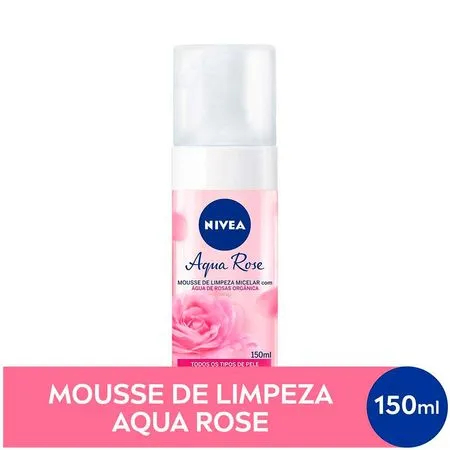 Nivea Mousse de Limpeza Facial Aqua Rose - 150ml