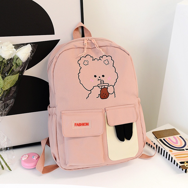 Mochila Feminina Escolar Passeio Coreano Grande Capacidade Impermeável Pronta Entrega