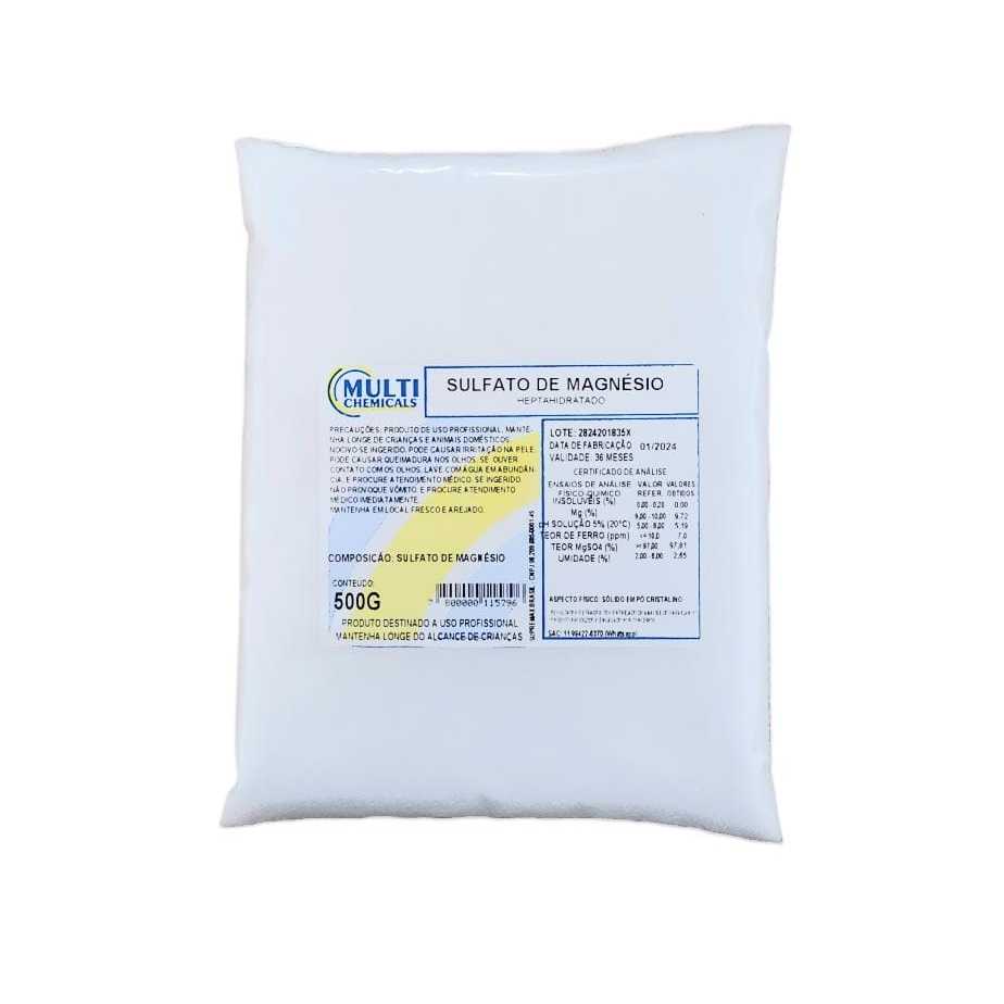 Sulfato de magnesio - 500G - Puro em Oferta na Shopee