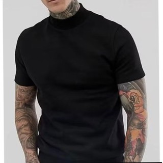 Camisa Masculina Canelada Gola Alta estilo Old Money