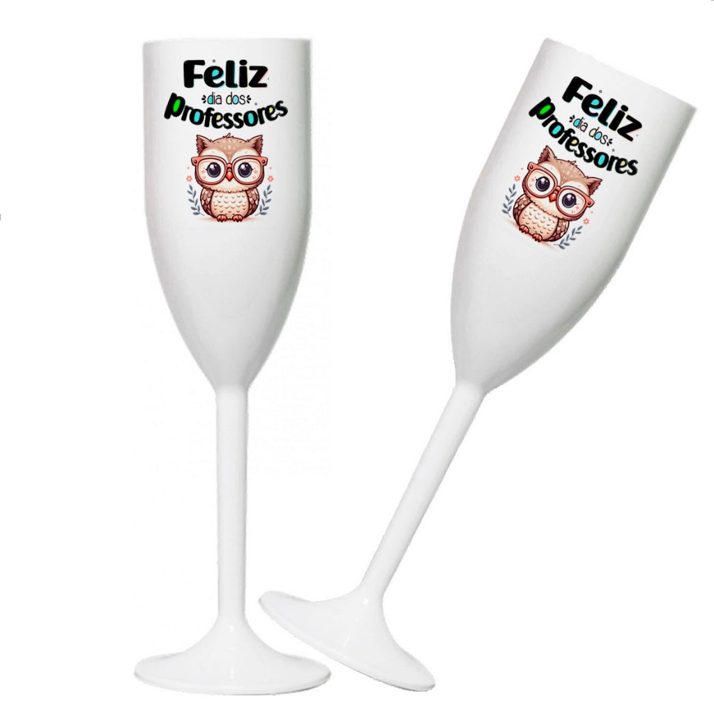 20 Taças Champanhe Acrílico Ano Novo, Taça Champanhe  Reveillon, Taça feliz Ano Novo, Taça dia dos Porfessores