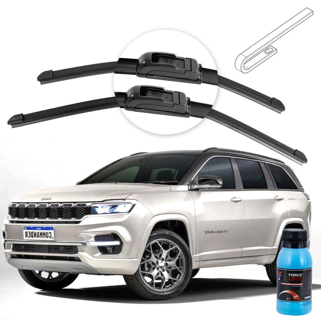 Limpador de Parabrisa Jeep Commander ano 22 a 23 Hybrid em Oferta na Shopee