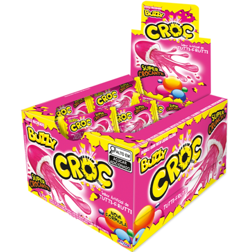 Chiclete Croc Tutti Frutti C/40un Buzzy