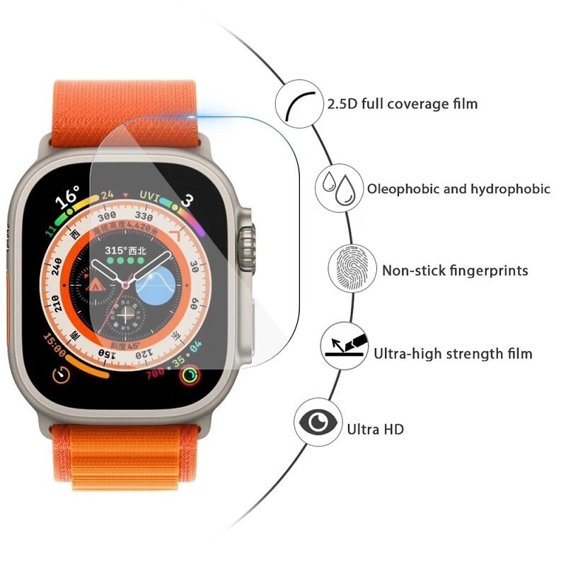 Película Vidro para Smartwatch Apple Watch Ultra 49mm Tela Relógio Ultra 2