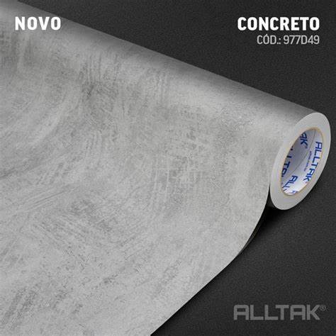 Adesivo Imita Cimento Concreto P/ Parede Moveis 4m X 0,60cm