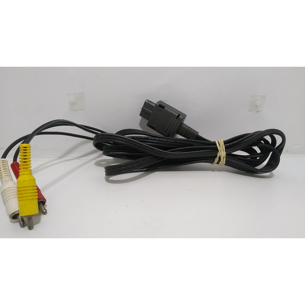 original cabo av pra nintendo 64 ou super nintendo ou game cube