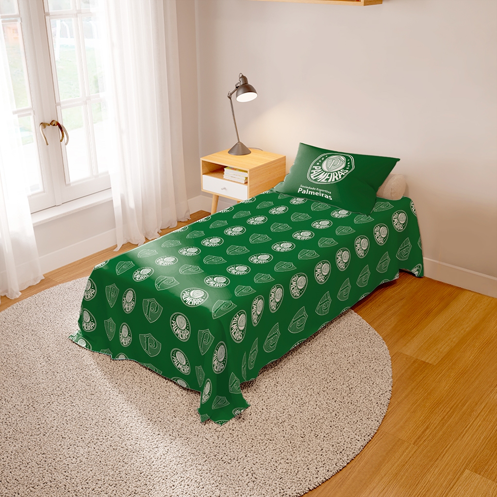 Jogo de Lençol Estampado Time de Futebol