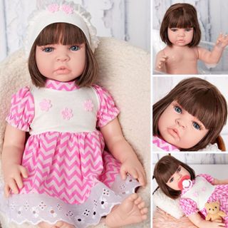 Boneca Bebê Reborn Realista Menina Acessórios Pode Dar Banho em Oferta na Shopee