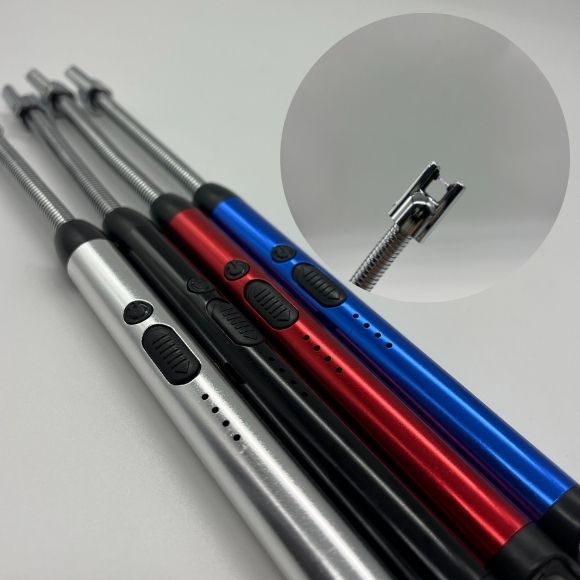 Acendedor De Velas USB Recarragavel isqueiro de plasma elétrico a prova de vento Flamesless Long Arc lighters