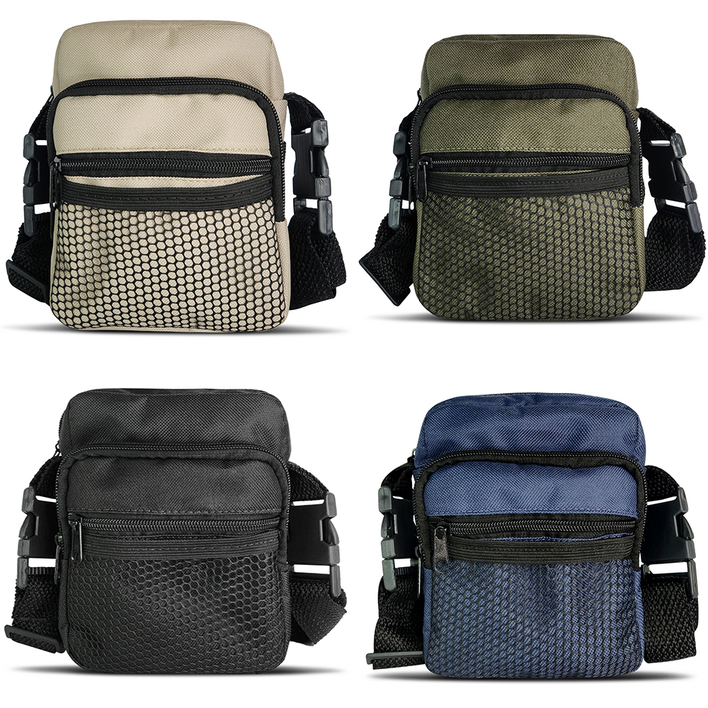 Shoulder Bag Tela Bolsa Transversa Pequena Pochete Necessaire Feminina Masculino