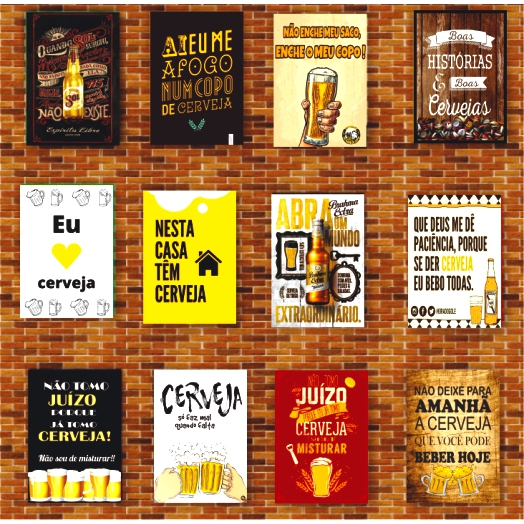 Quadro Decorativo Beer Frases Material MDF 2mm