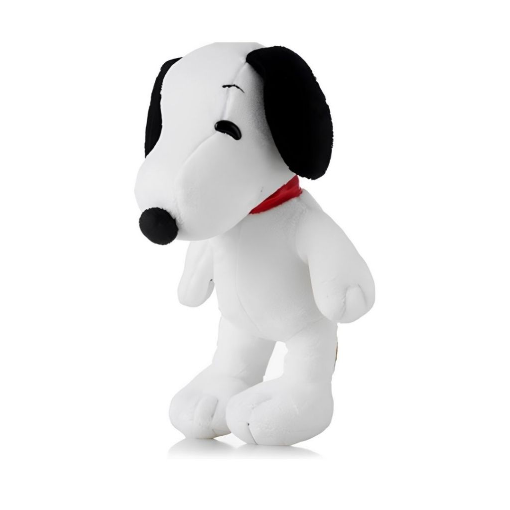 Pelúcia Boneco Snoopy Charlie Brown Jr Infantil Bebê Branco Menino Menina Novabrink 35cm