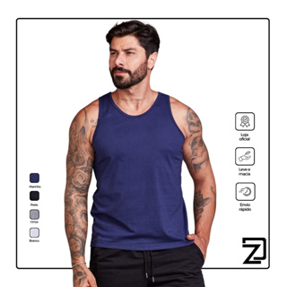 Camiseta Regata Masculina 100% Algodão em Oferta na Shopee