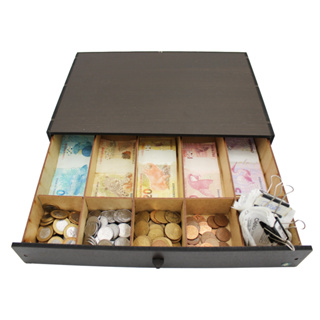 Caixa Organizadora De Dinheiro Gaveta MDF Pintado Comercio em Oferta na Shopee