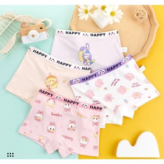 Kit 3,4,5, 6 Calcinha Shortinho Feminina Infantil Boxer Calcinhas Algodão Confortável Estampas Sortidas