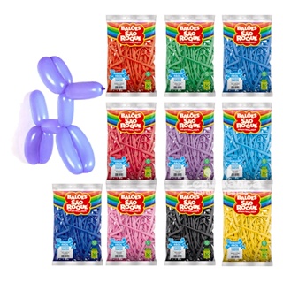 Balão Bexiga Canudo São Roque com 50 unidades Latex em Oferta na Shopee